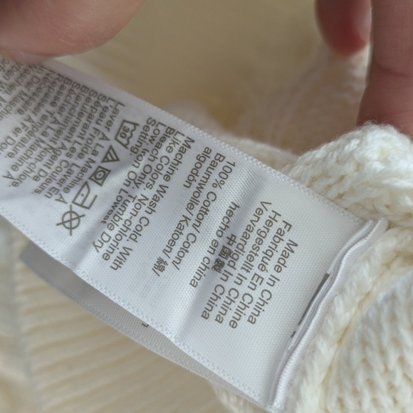 J.Crew Medium Cotton Cable Knit Sweater - Cream - Picture 6 of 9